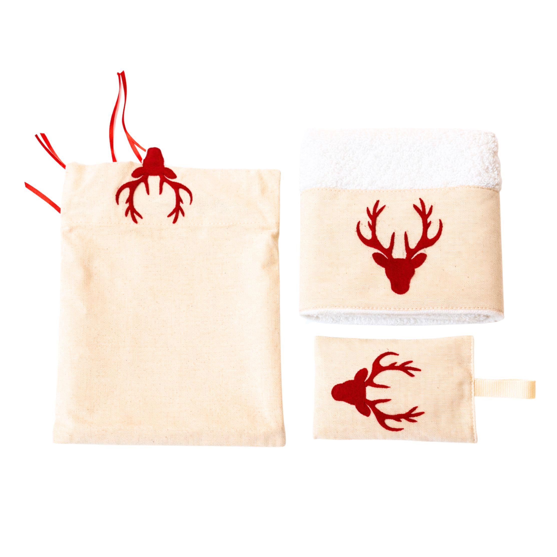 GEYİK  NAKIŞLI KESELİ  HAVLU  SET - AYSENA 