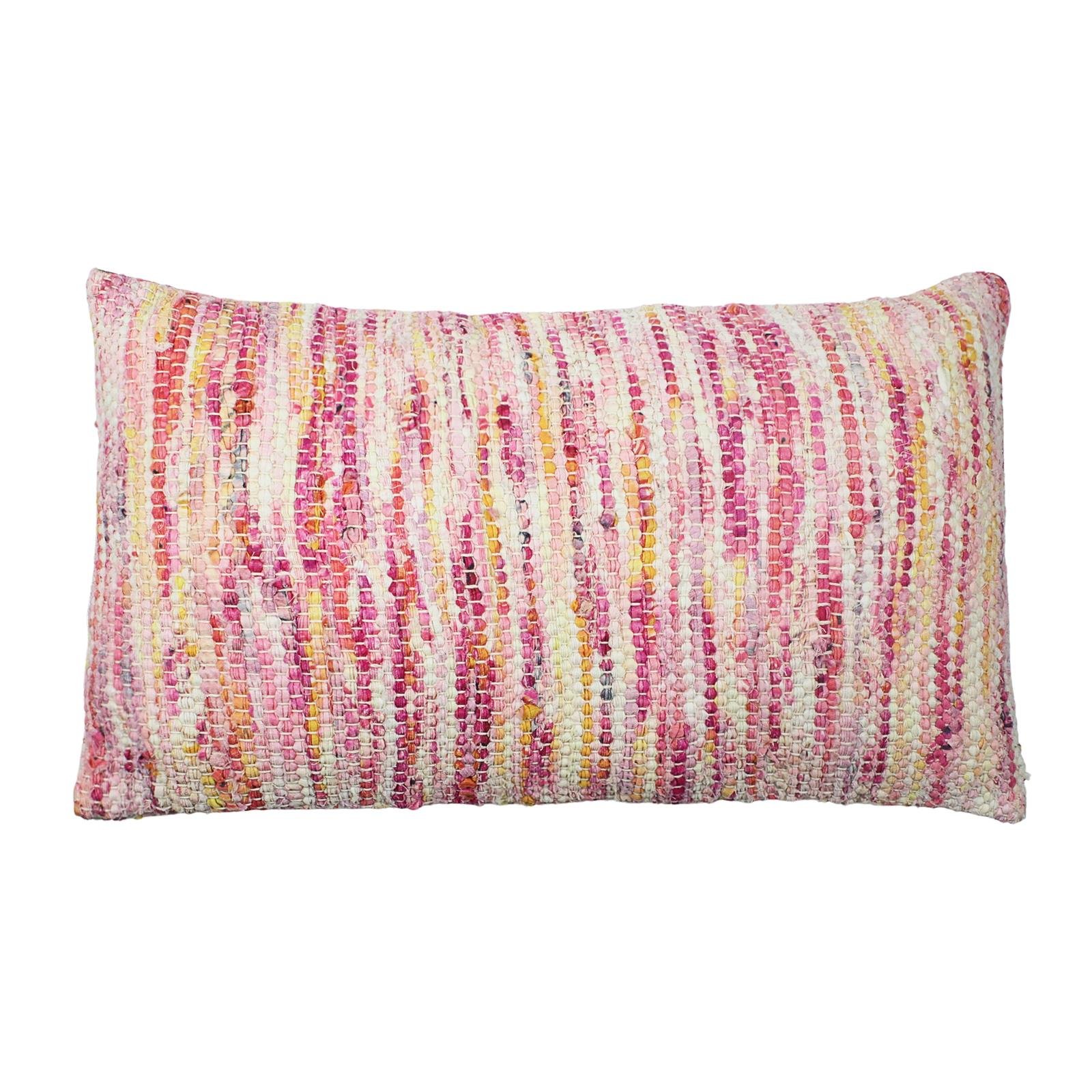 İLERİ DÖNÜŞÜM KARIŞIK RENKLİ DOKUMA YASTIK KILIFI