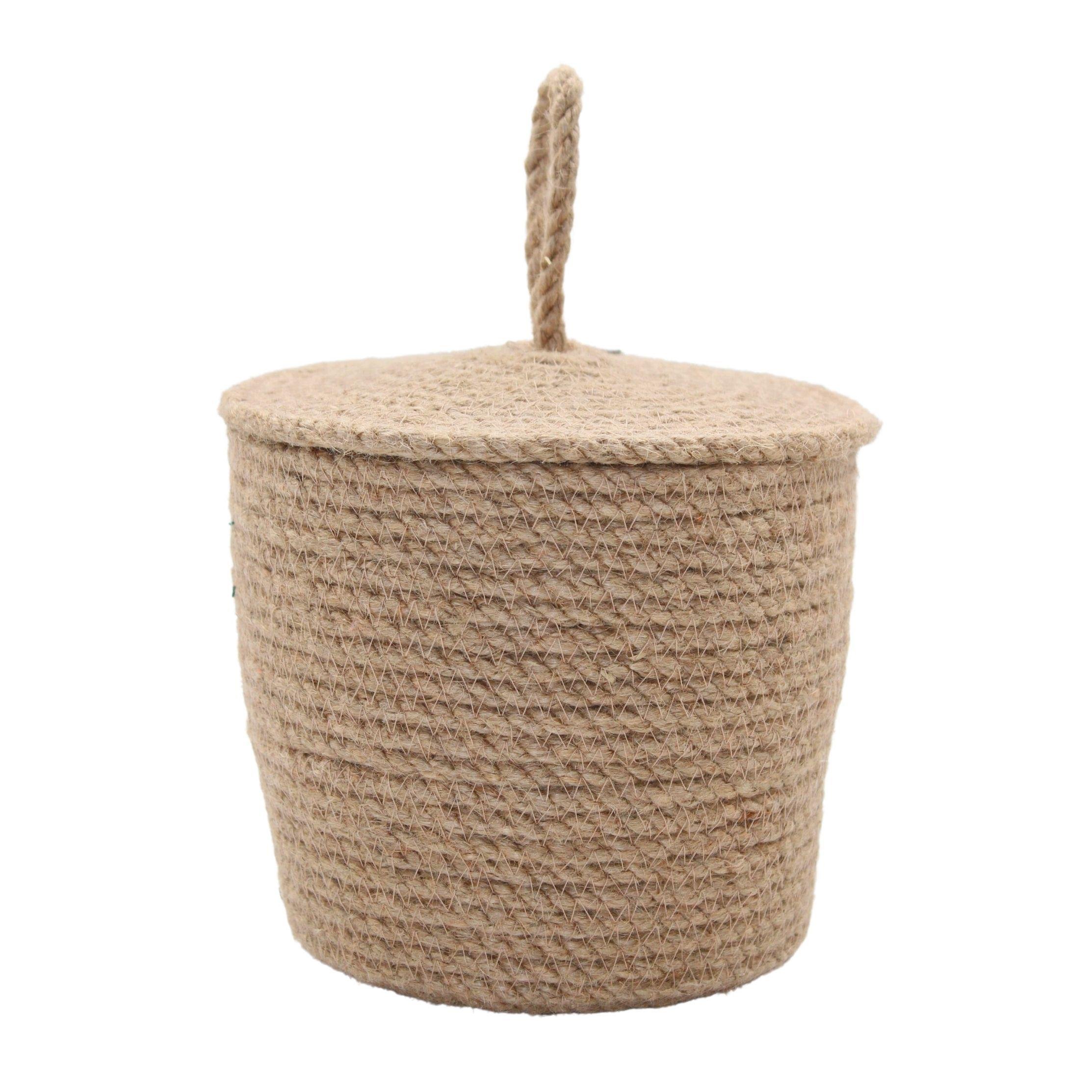 Kapaklı Hasır Sepet
