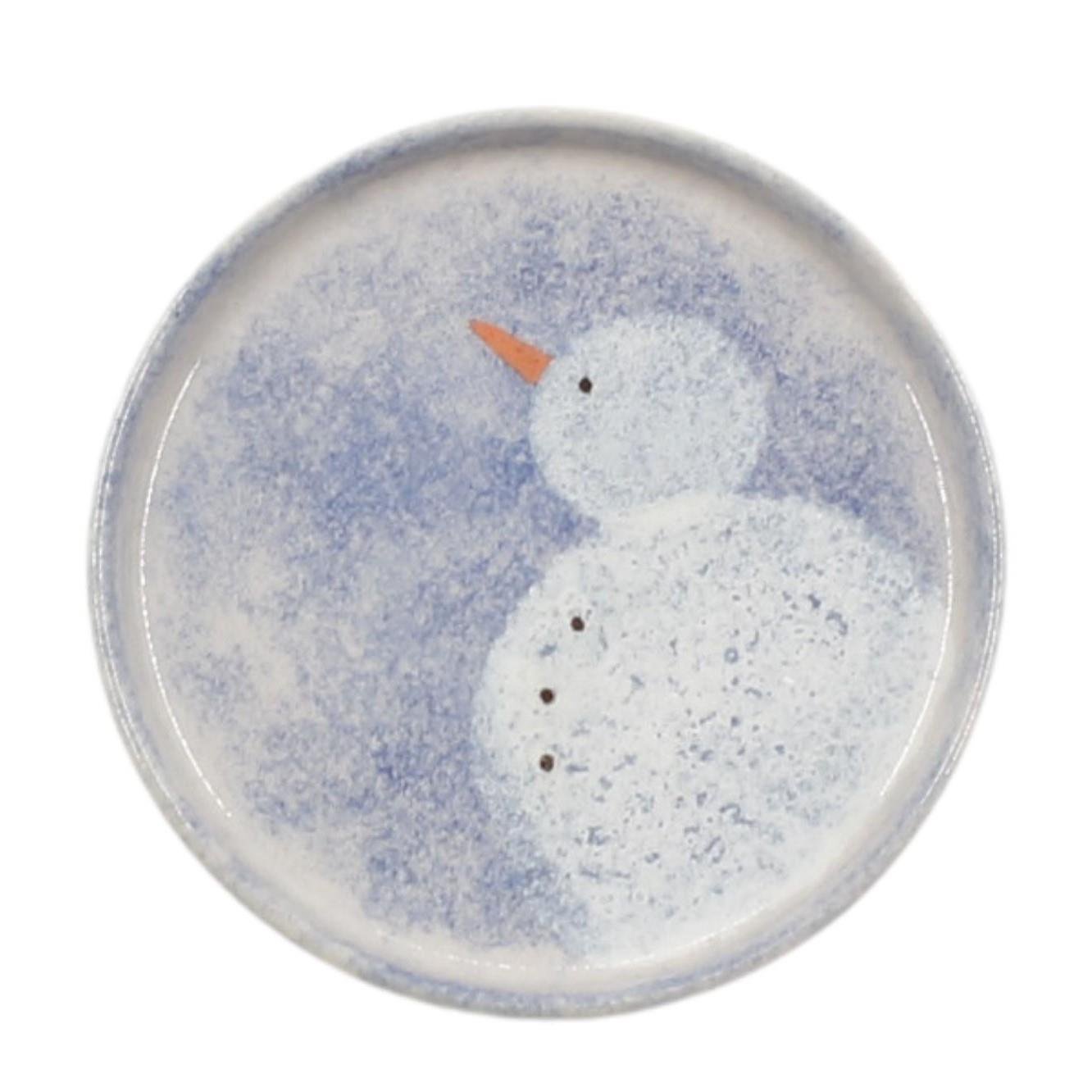 Kardan Adamlı Seramik Kurabiye Tabağı