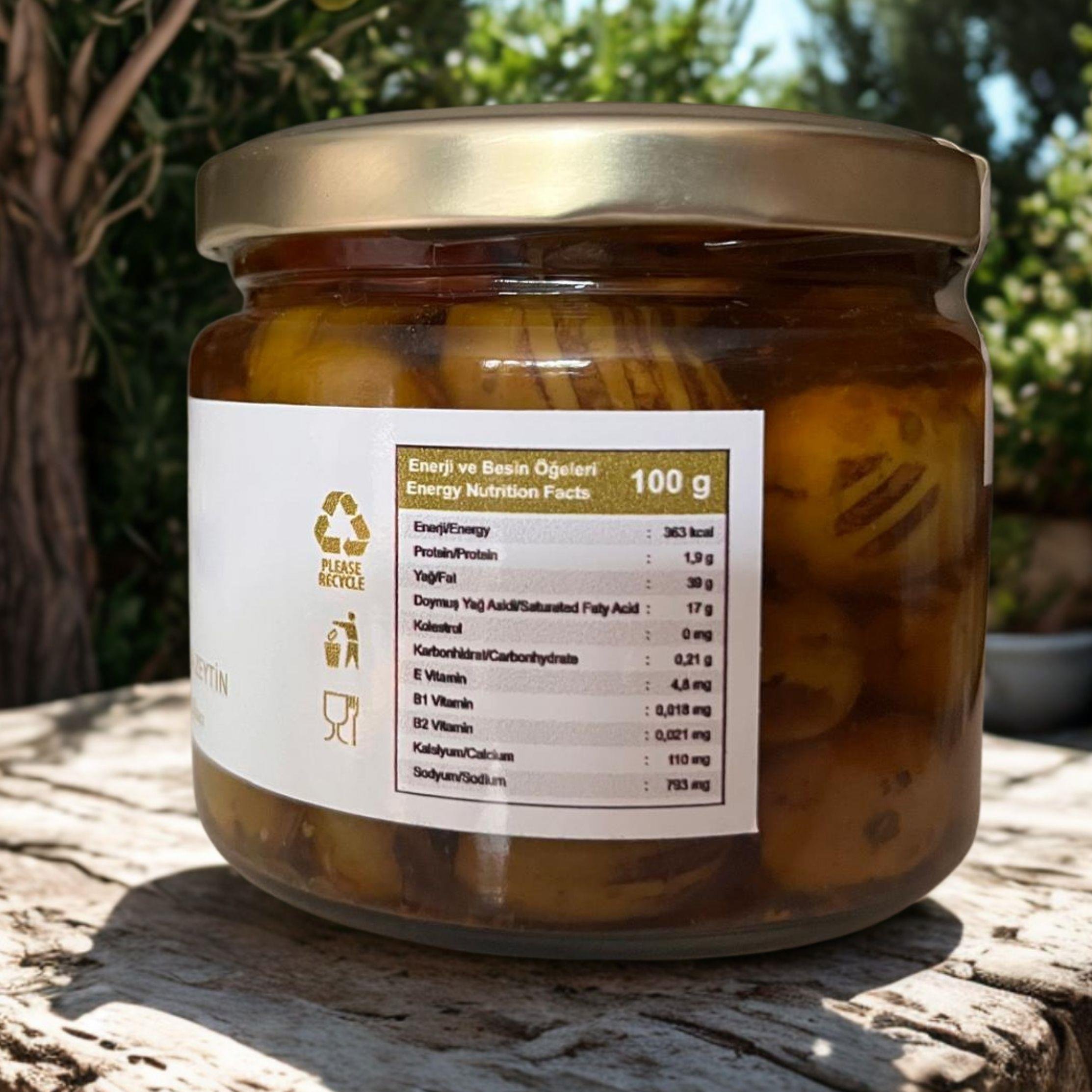 Kuru Domatesli Izgara Yeşil Zeytin 330 ML