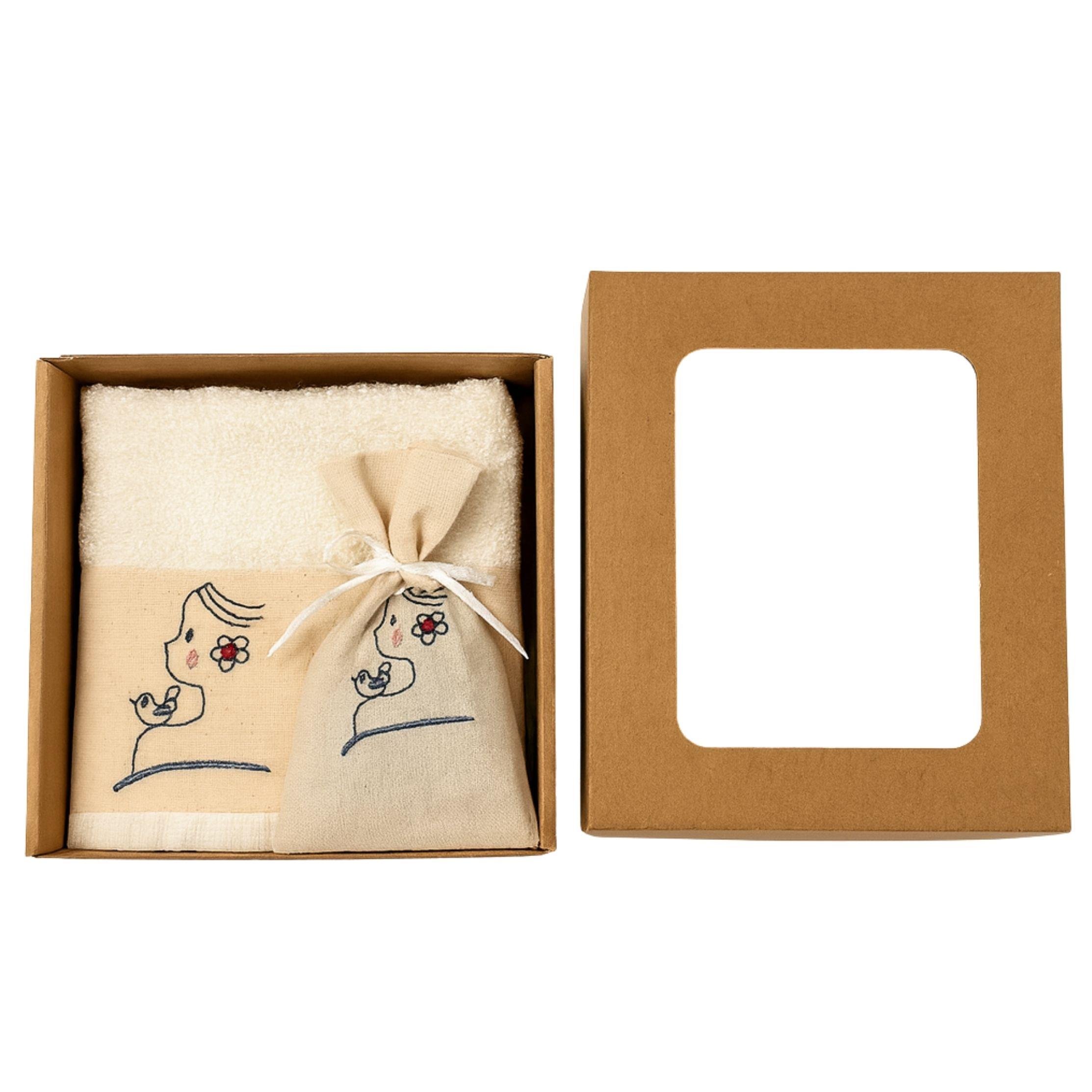 Kuşlu Kadın Havlu Seti 