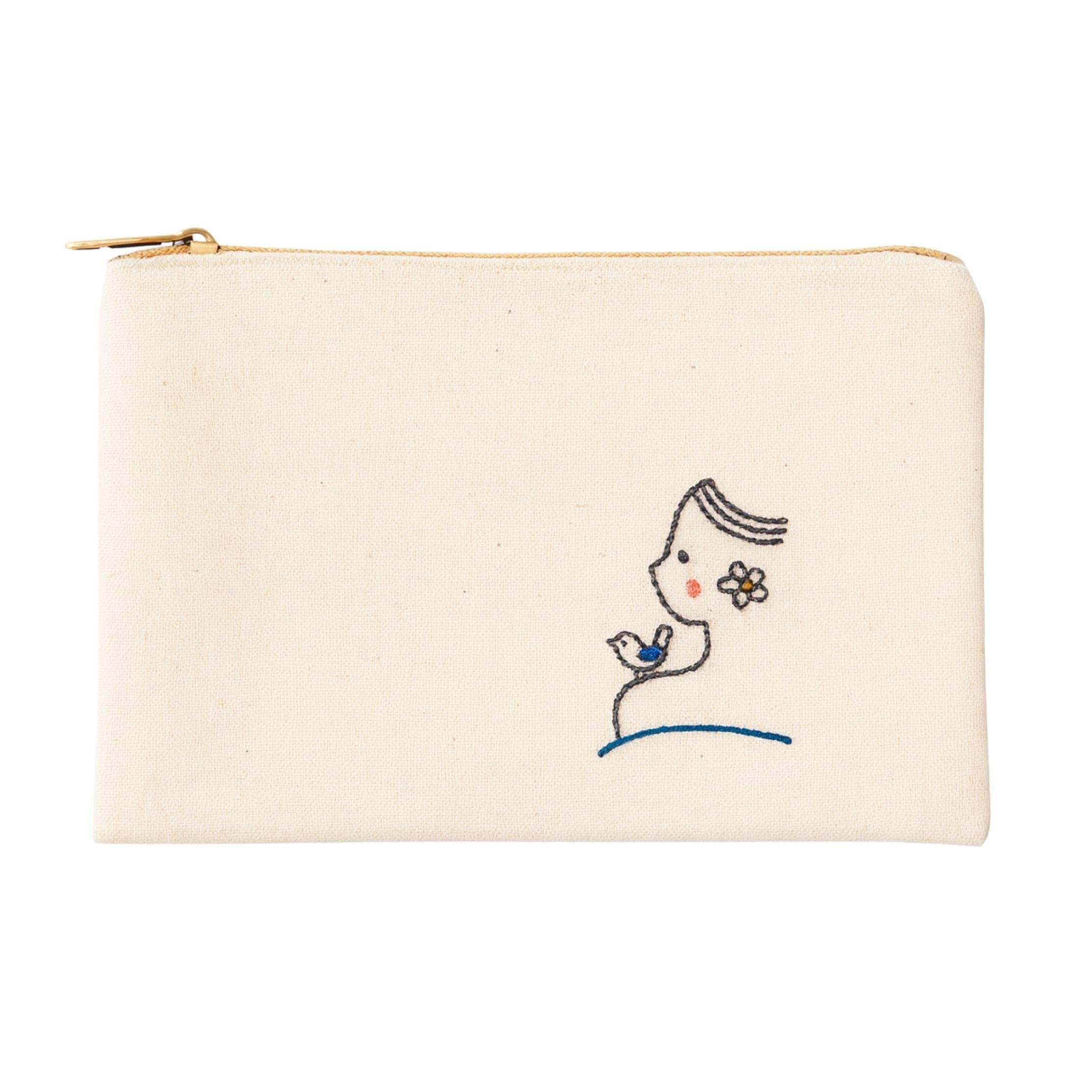 KUŞLU KADIN MAKYAJ ÇANTASI