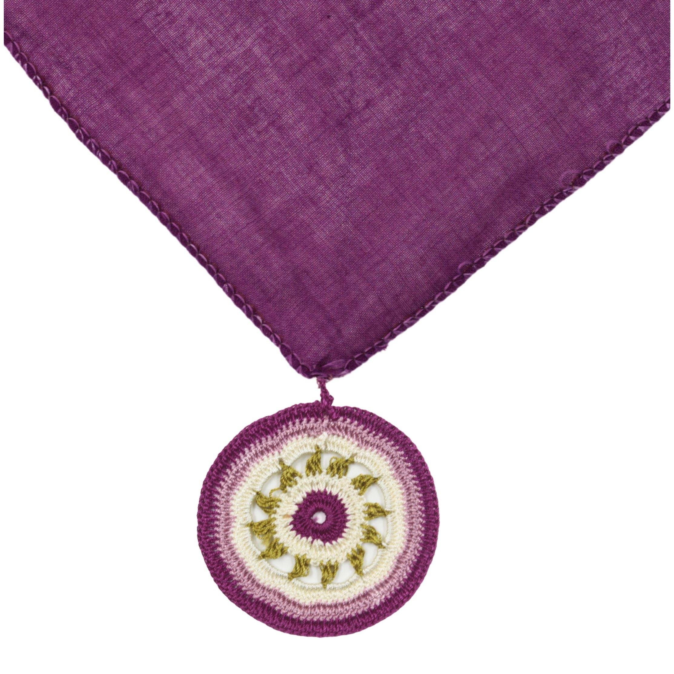Mor Oyalı Fular