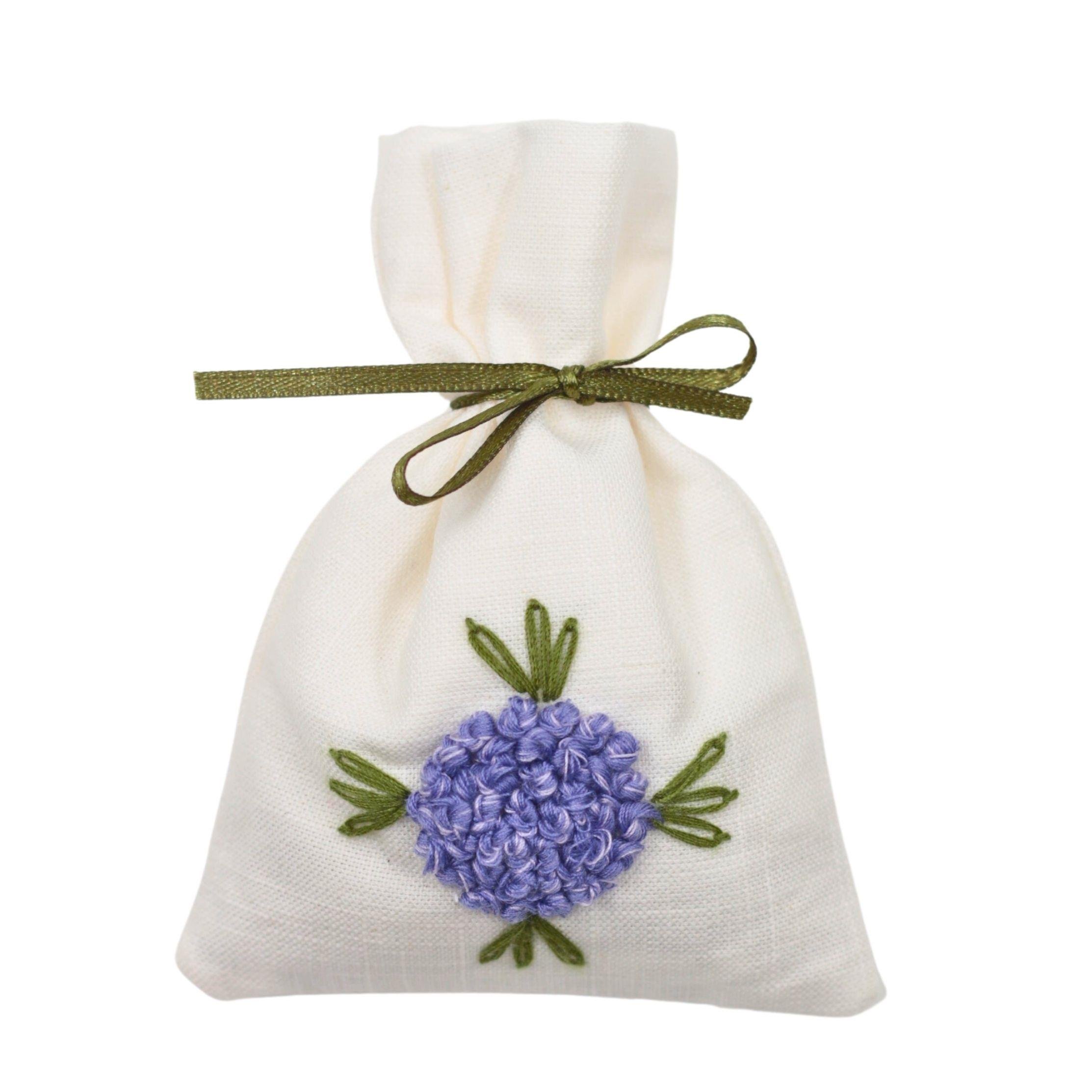 Mor Top İşli Lavanta Kesesi ve Sabun Set