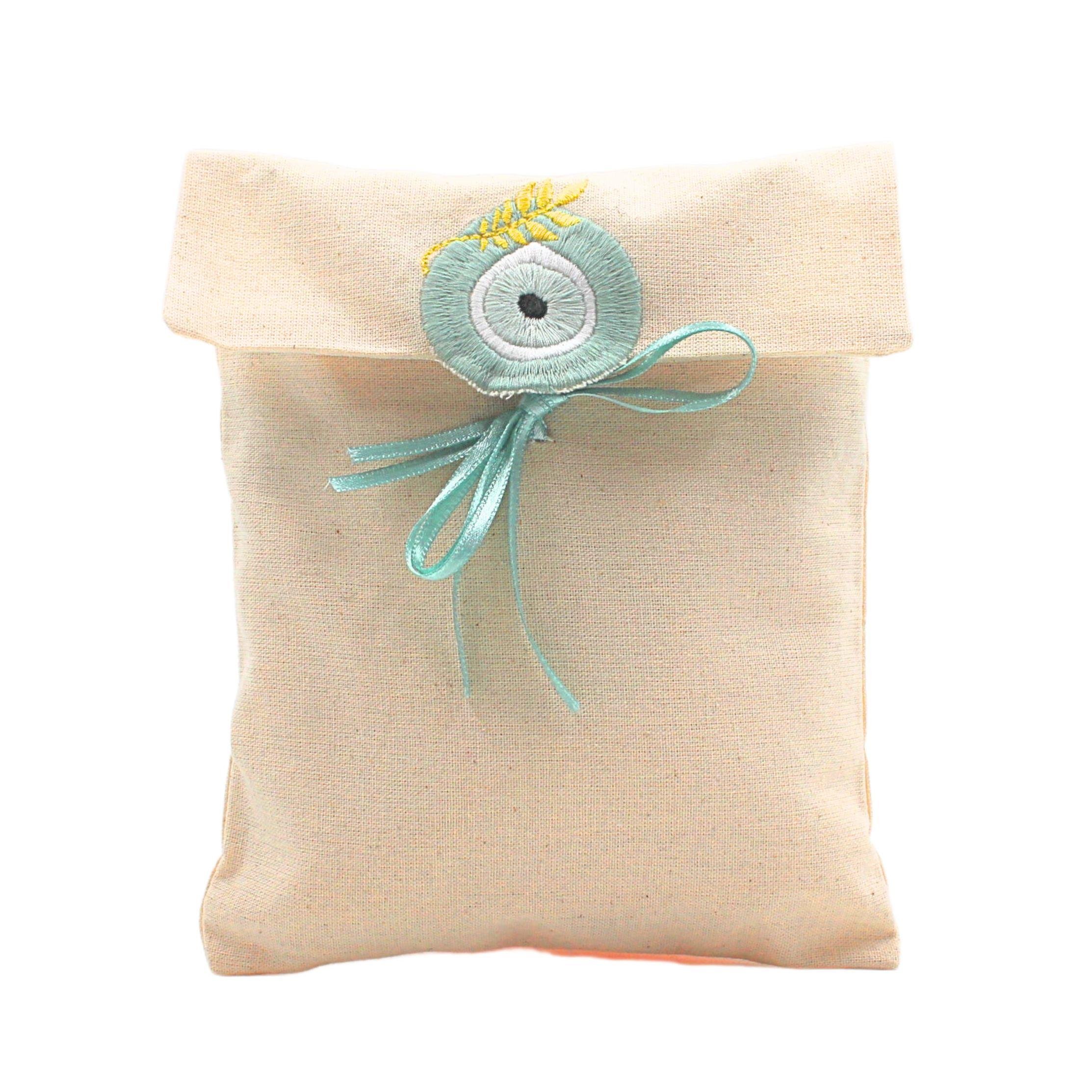 NAZAR BONCUĞU NAKIŞLI KESELİ  HAVLU  SET - AYSENA 