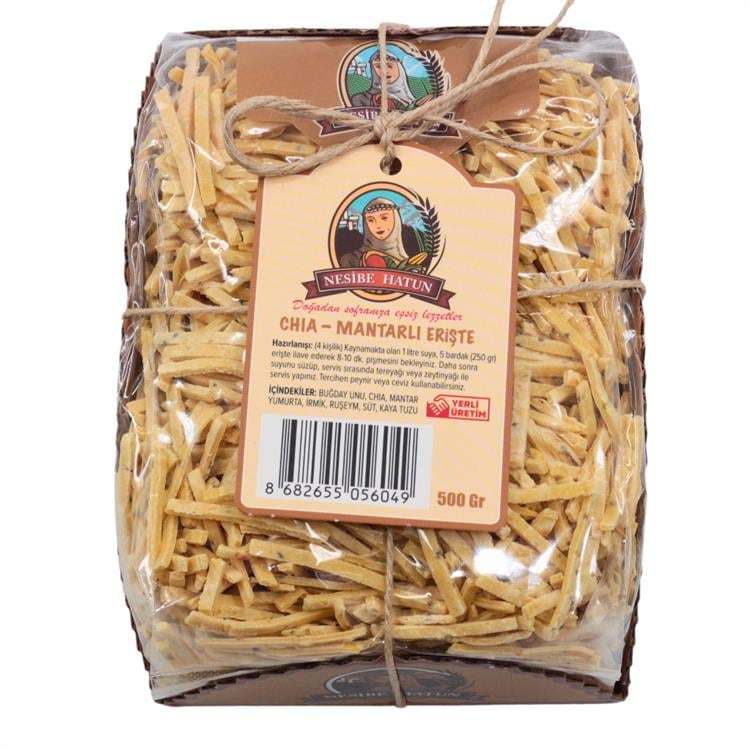 Nesibe Hatun Chia ve Mantarlı Erişte 500 gr