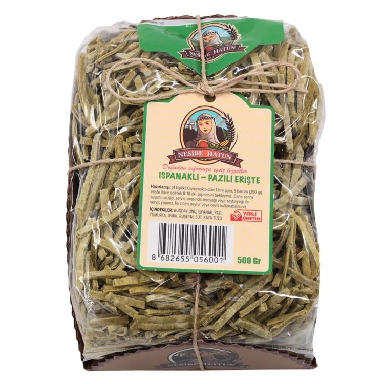 Nesibe Hatun Ispanaklı ve Pazılı Erişte 500 gr