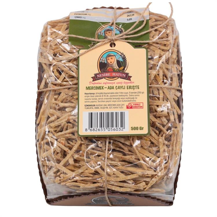 Nesibe Hatun Mercimek ve Ada Çaylı Erişte 500 gr