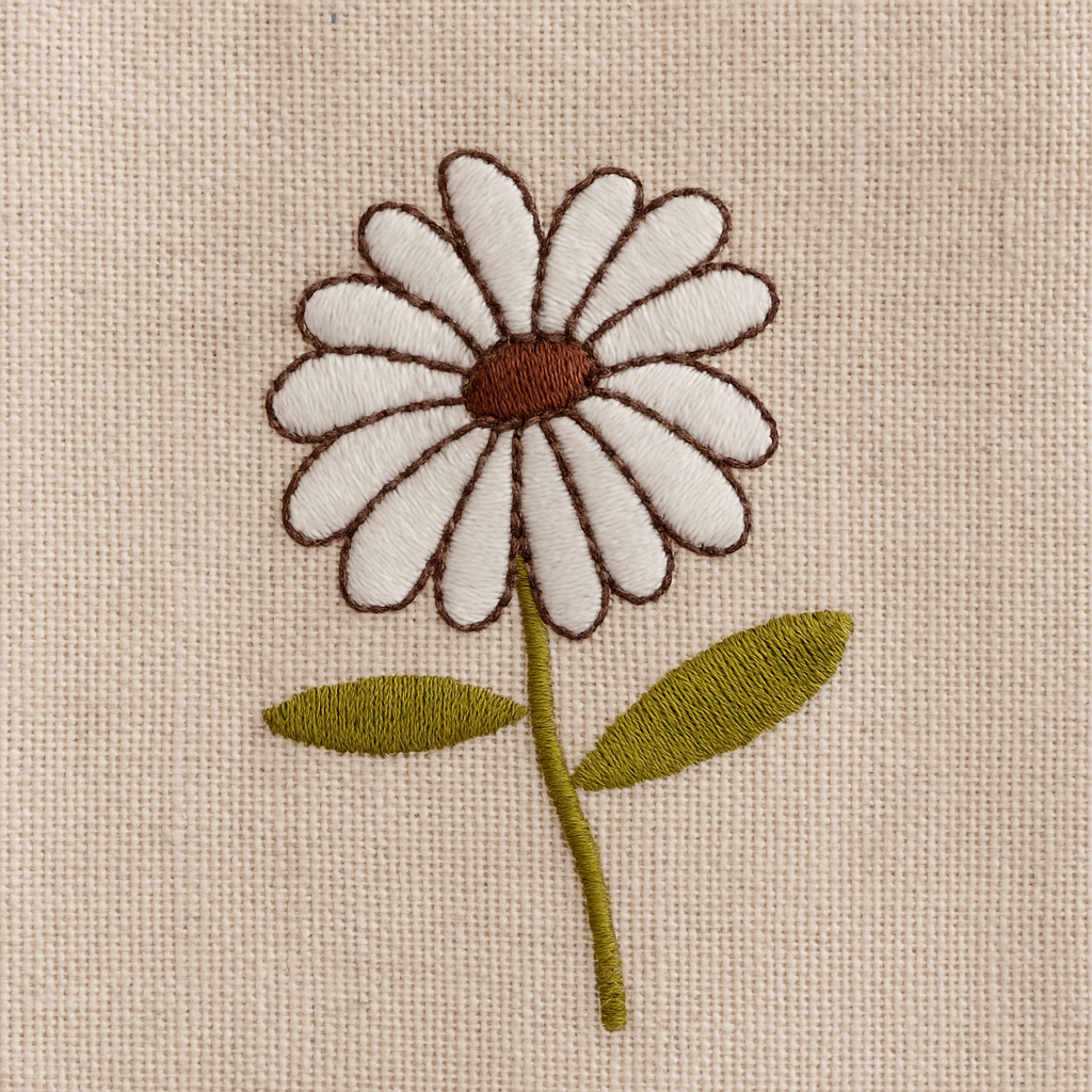 Papatya Nakışlı Sabun Set