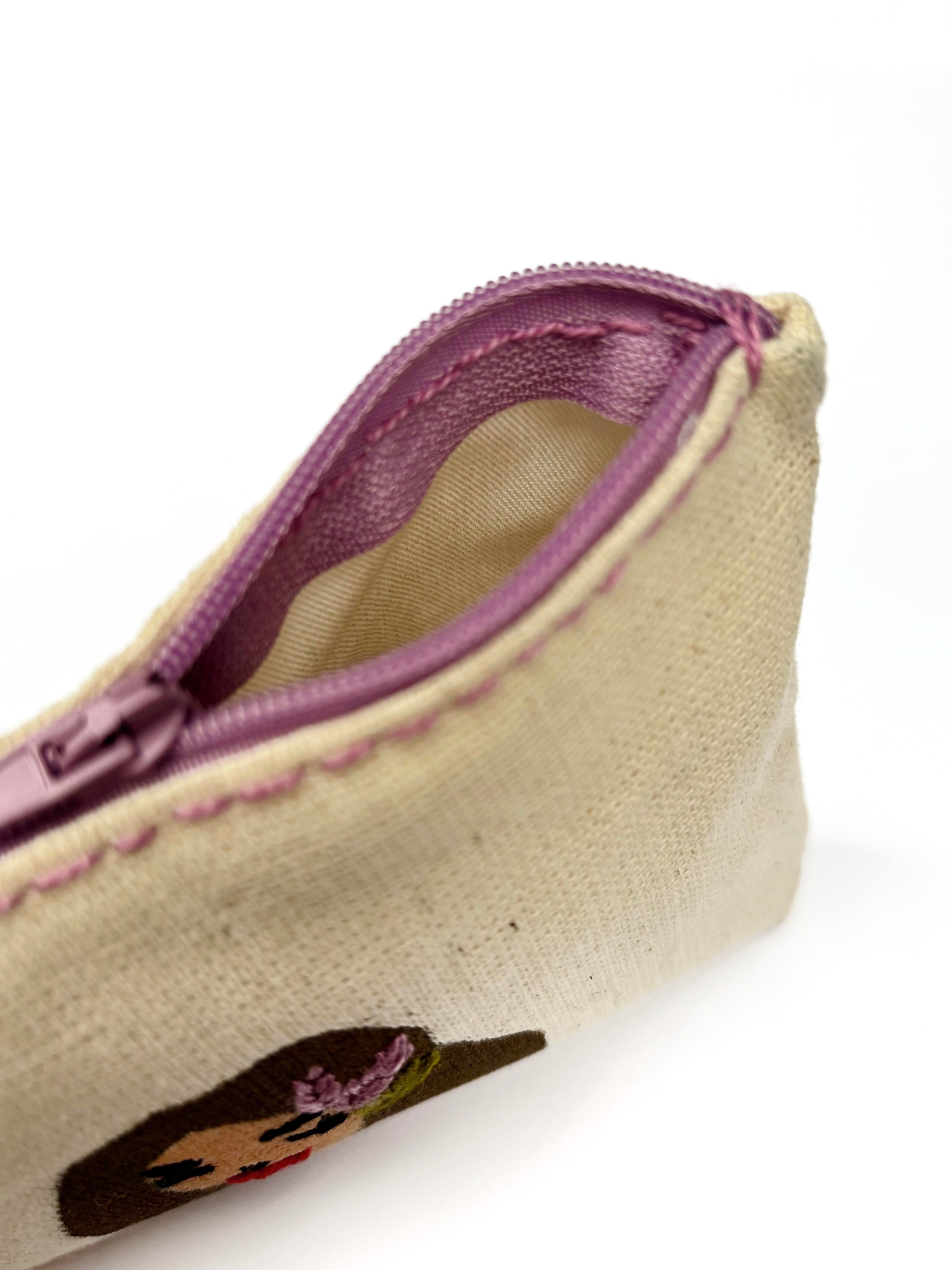 Kağıt Gemi Nakışlı Makyaj Çantası