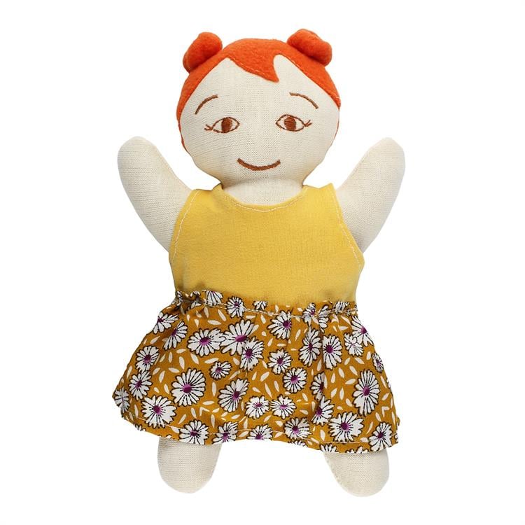 SİSTER TOYS TURUNCU SAÇLI BEZ BEBEK