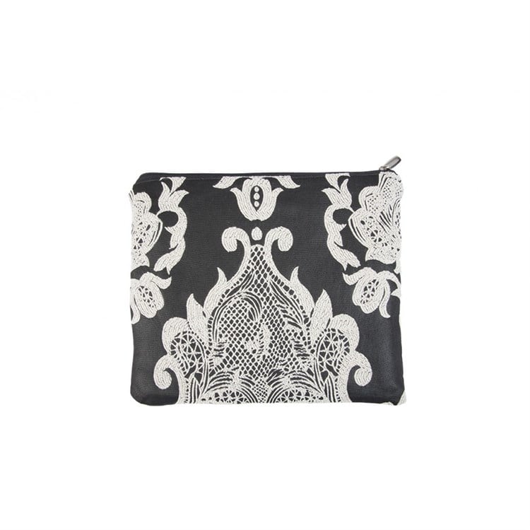 SİYAH İKAT DESENLİ CLUTCH ÇANTA HARMONİ
