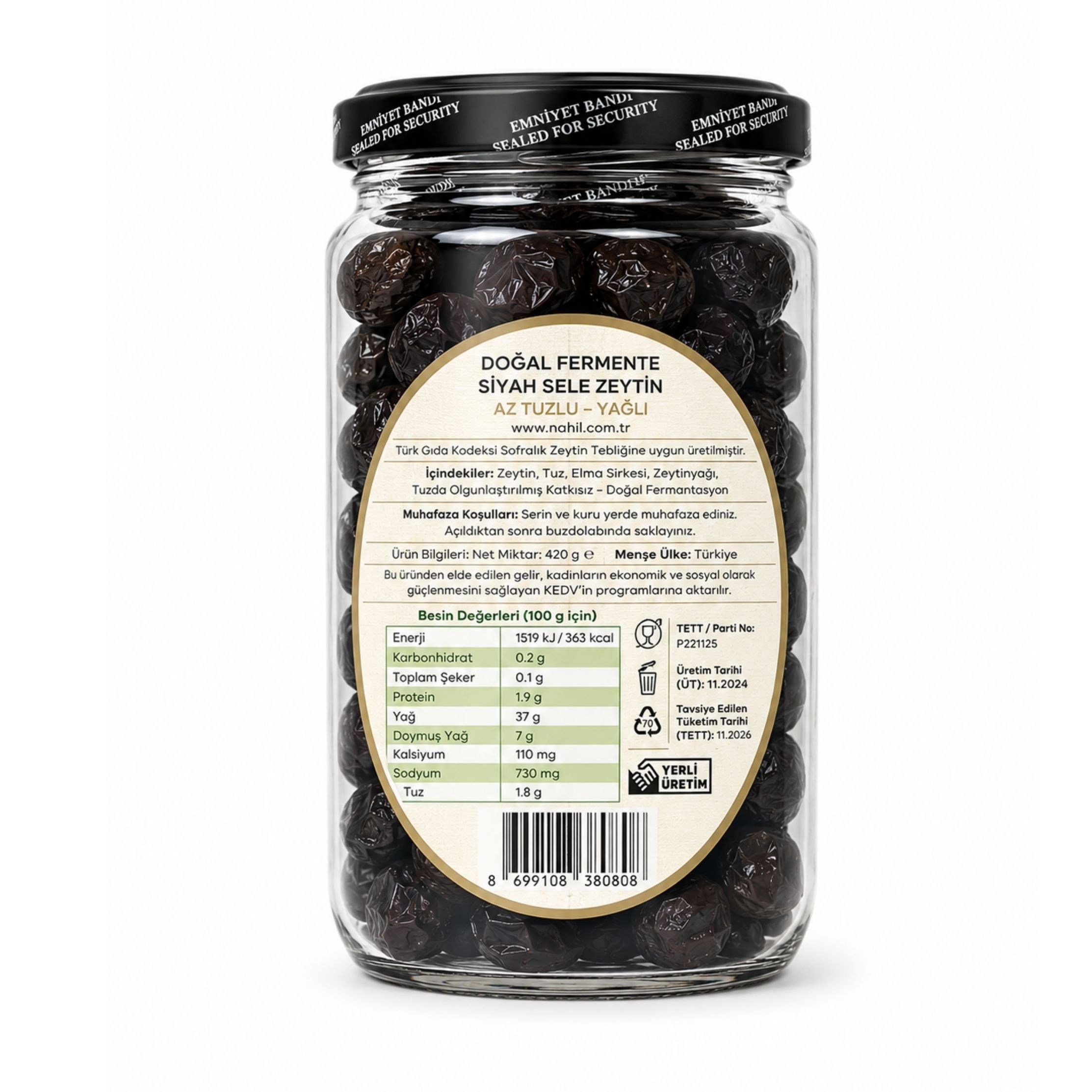 Siyah Sele Zeytin Nahıl 660 Ml