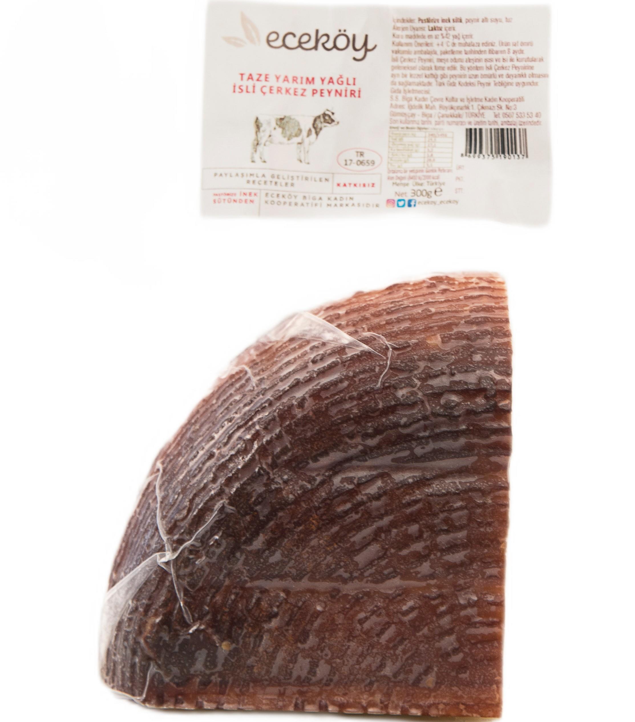 TAZE YARIM YAĞLI İSLİ ÇERKEZ PEYNİRİ 300 GR ECEKÖY NAHIL