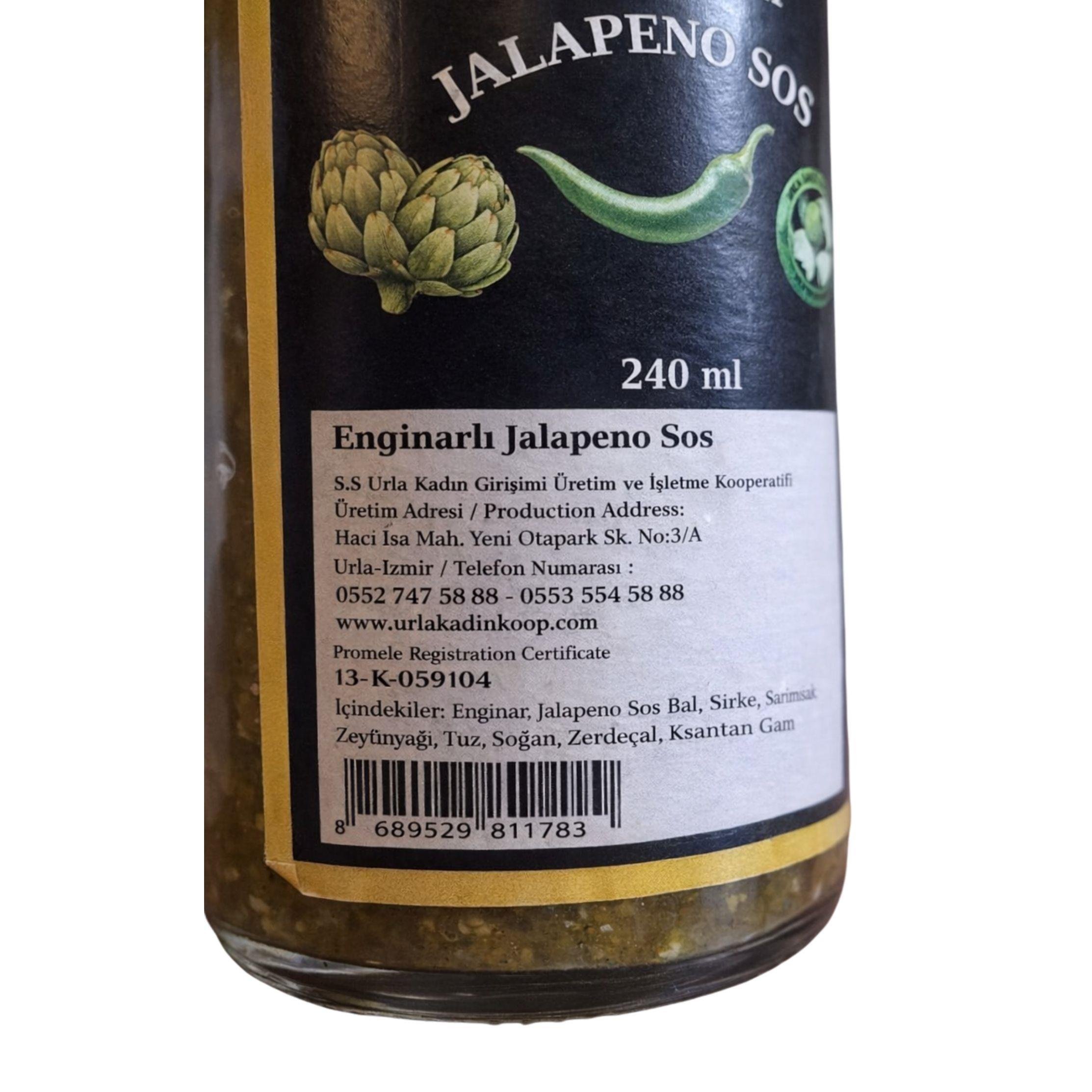 Urla Karya Enginarlı Acılı Jalapeno Sos 240 Ml