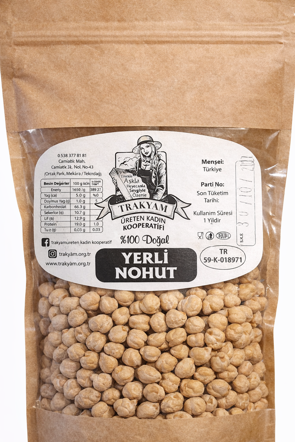 500 GR YERLİ NOHUT TRAKYAM 