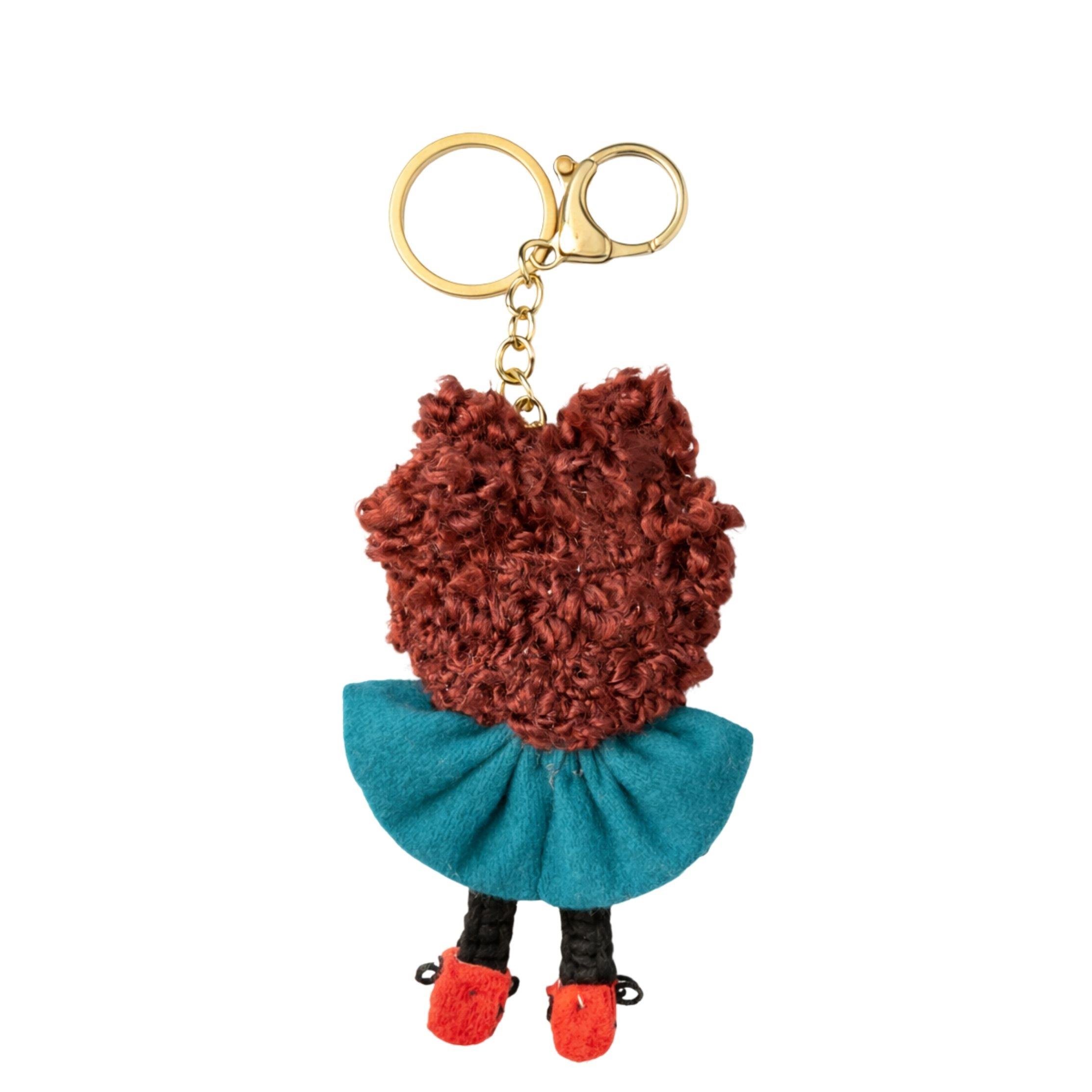 Yeşil Bez Bebek Anahtarlık Peri