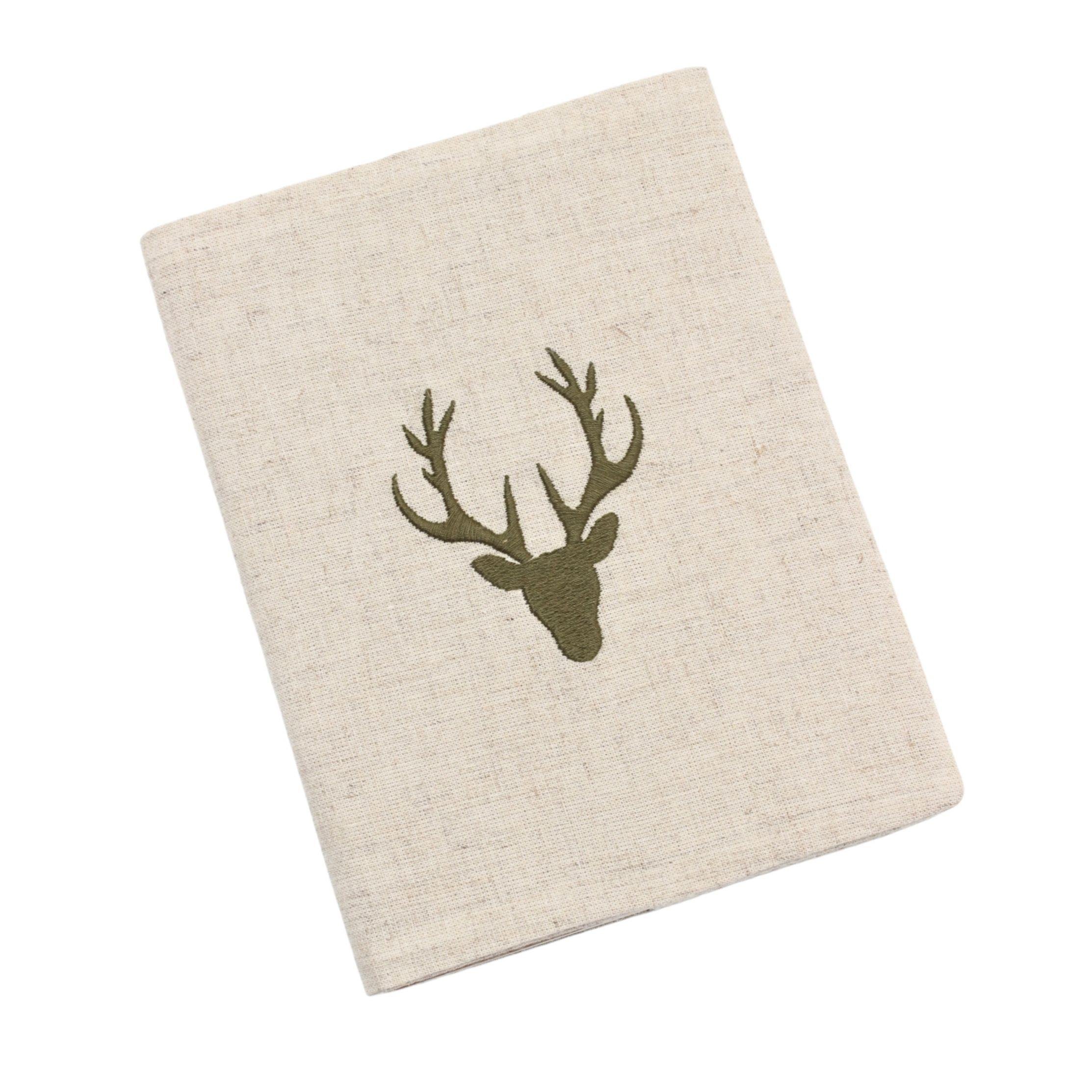 Yeşil Geyik Nakışlı Defter