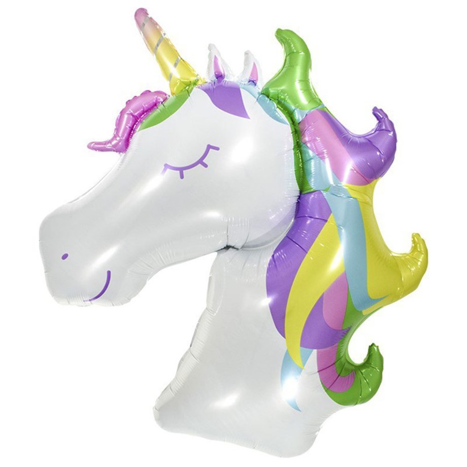  100X73 CM IRIDESCENT UNICORN FOIL BALLOON-9741