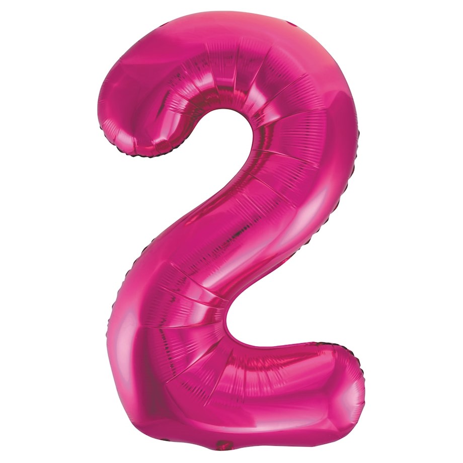  2 PEMBE 34 INCH FOLYO BALON