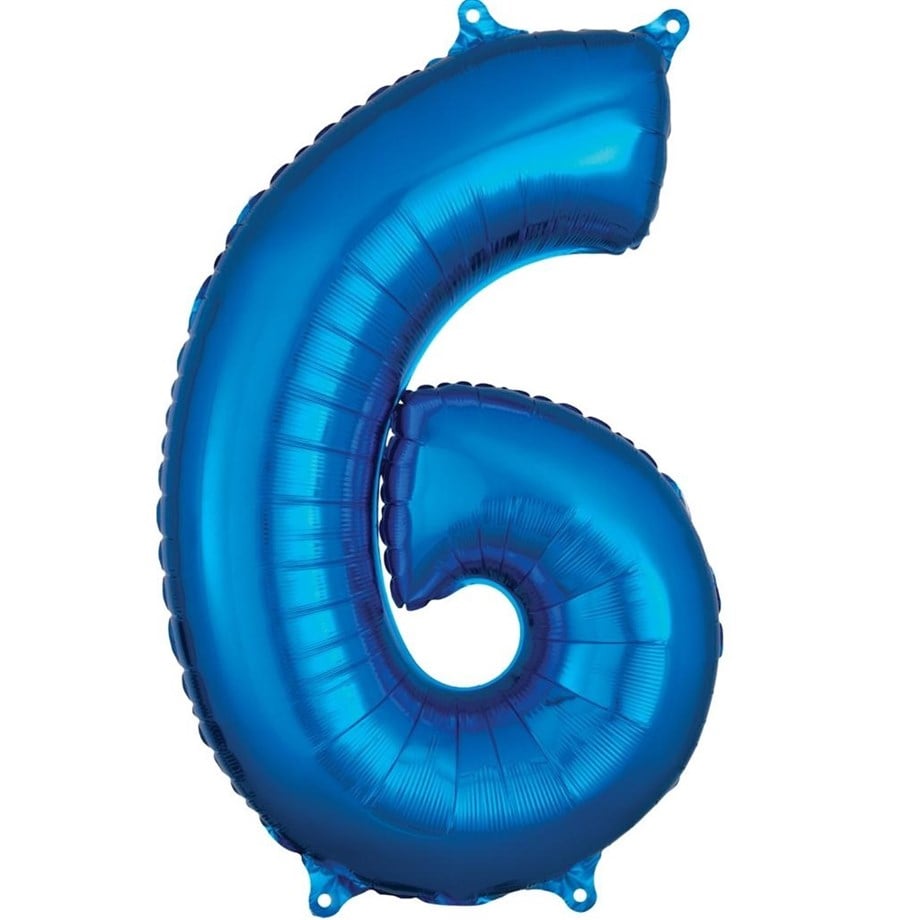  6 MAVİ 34 INCH FOLYO BALON