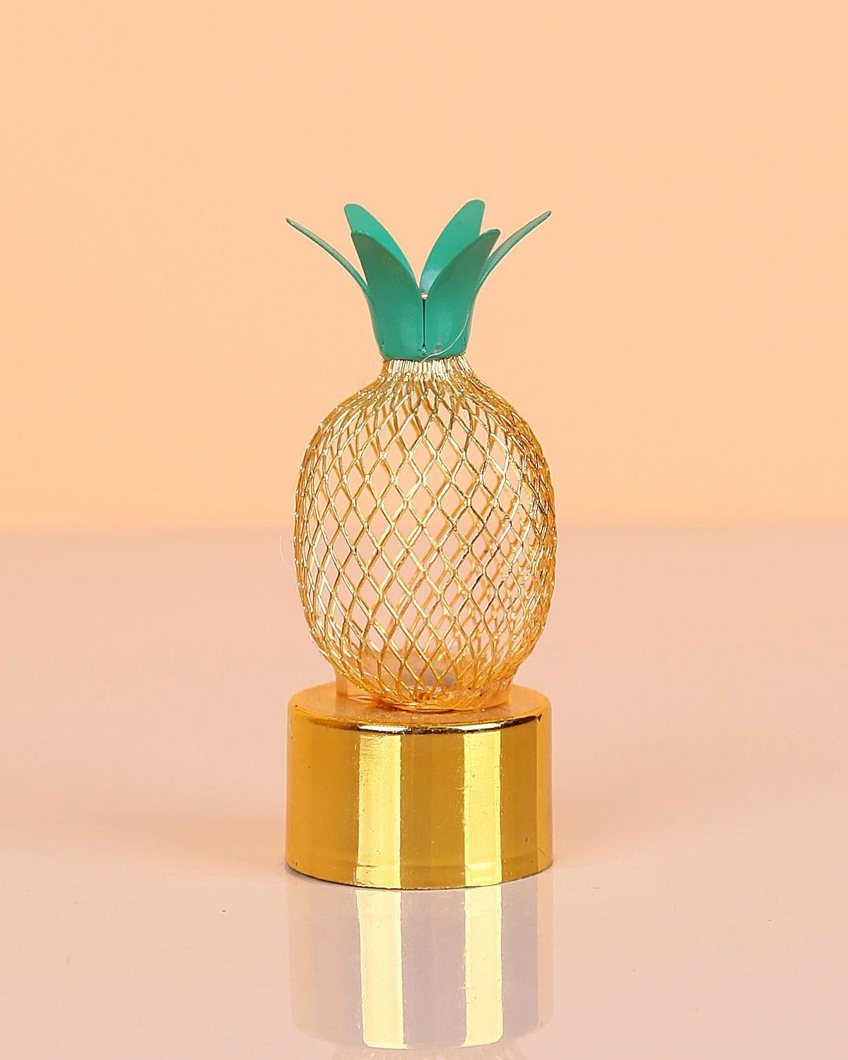  DEKORATİF GOLD ANANAS IŞIK PİLLİ YKT.9500
