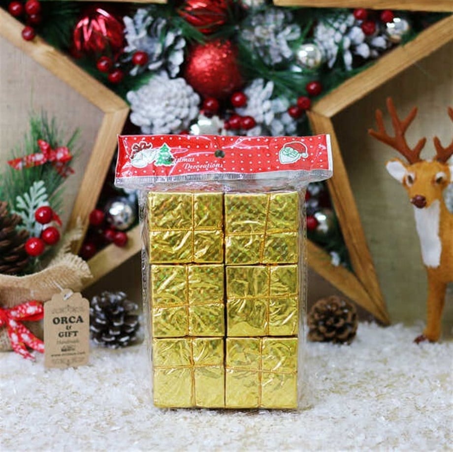 ORC-YIL-210341 HEDİYE PK 5 CM GOLD 6 LI