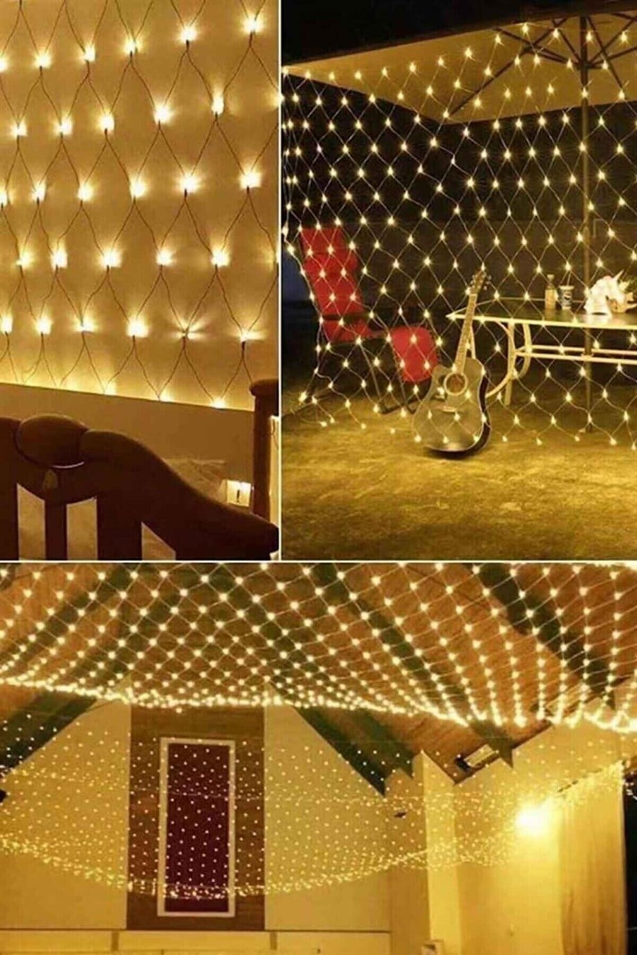  PERDE LED AĞ LED EKLEMELİ 2 X 2 MT
