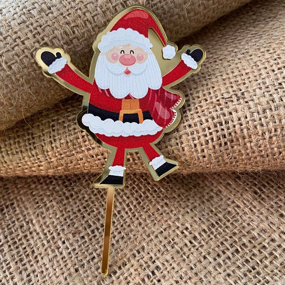  PLEKSİ NOEL BABA MODEL-1 10 CM YILBAŞI