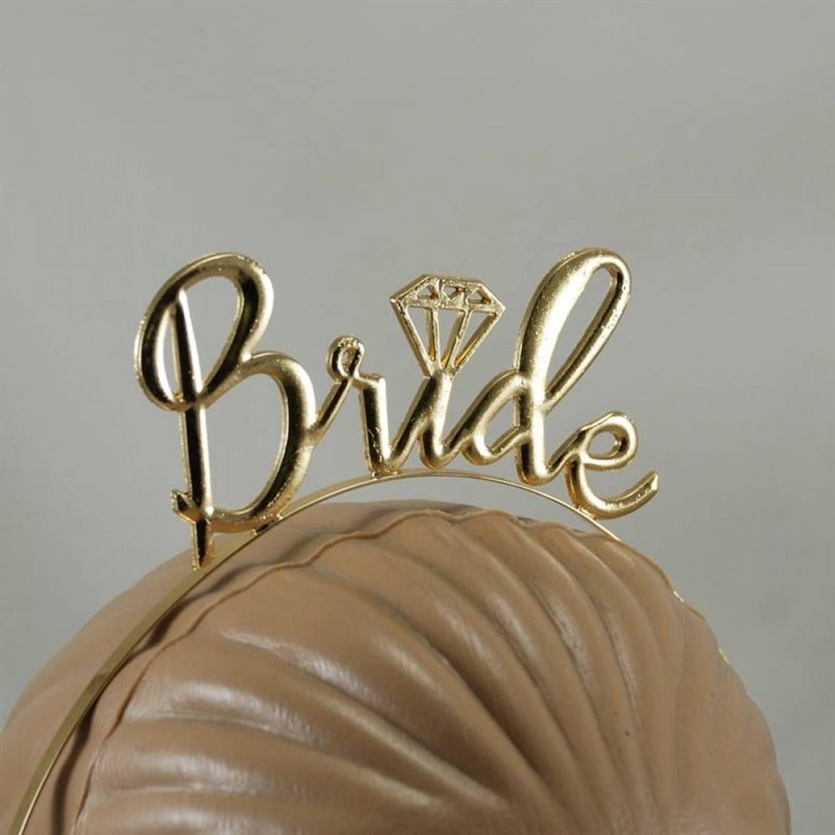  TAÇ METAL BRIDE TO BE ALTIN