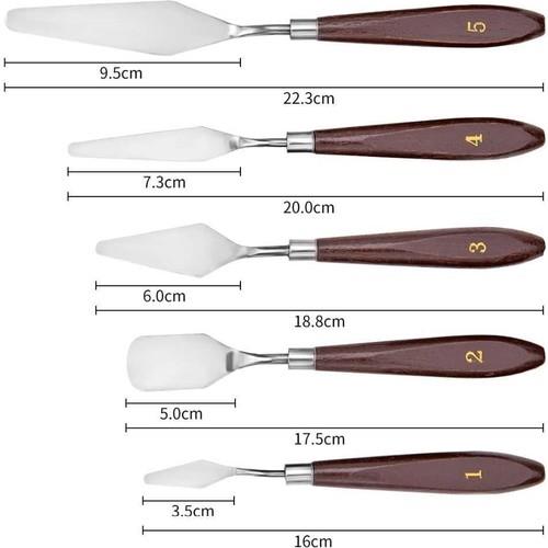  XIN-2 METAL SPATULA SET 5 Lİ