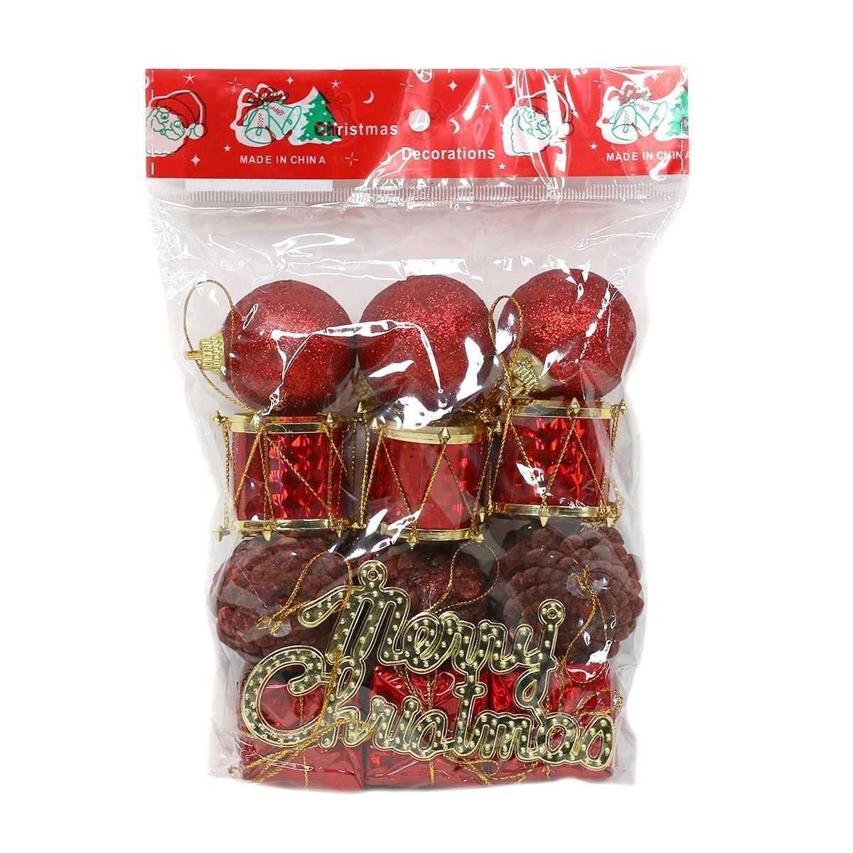  YILBAŞI AĞAÇ SÜSÜ TRAMPET-KOZALAK-TOP-HEDİYE PAKET ORC-YIL-23802