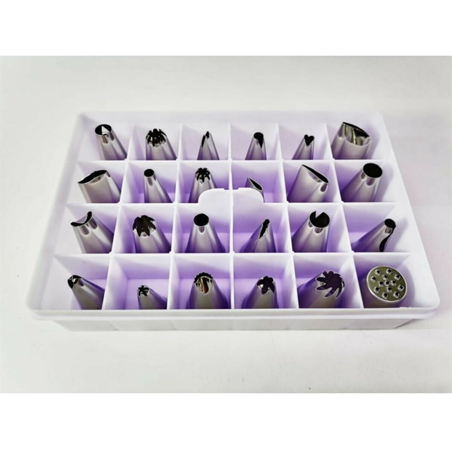 B047 METAL DUY SETİ 24 PARÇA | AdanaPastaMalzemeleri.com B047 METAL DUY SETİ 24 PARÇA