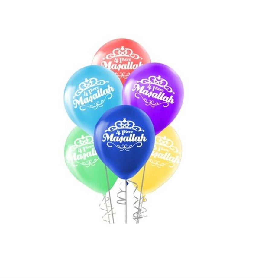 BALON MAŞALLAH RENKLİ (10 ADET)