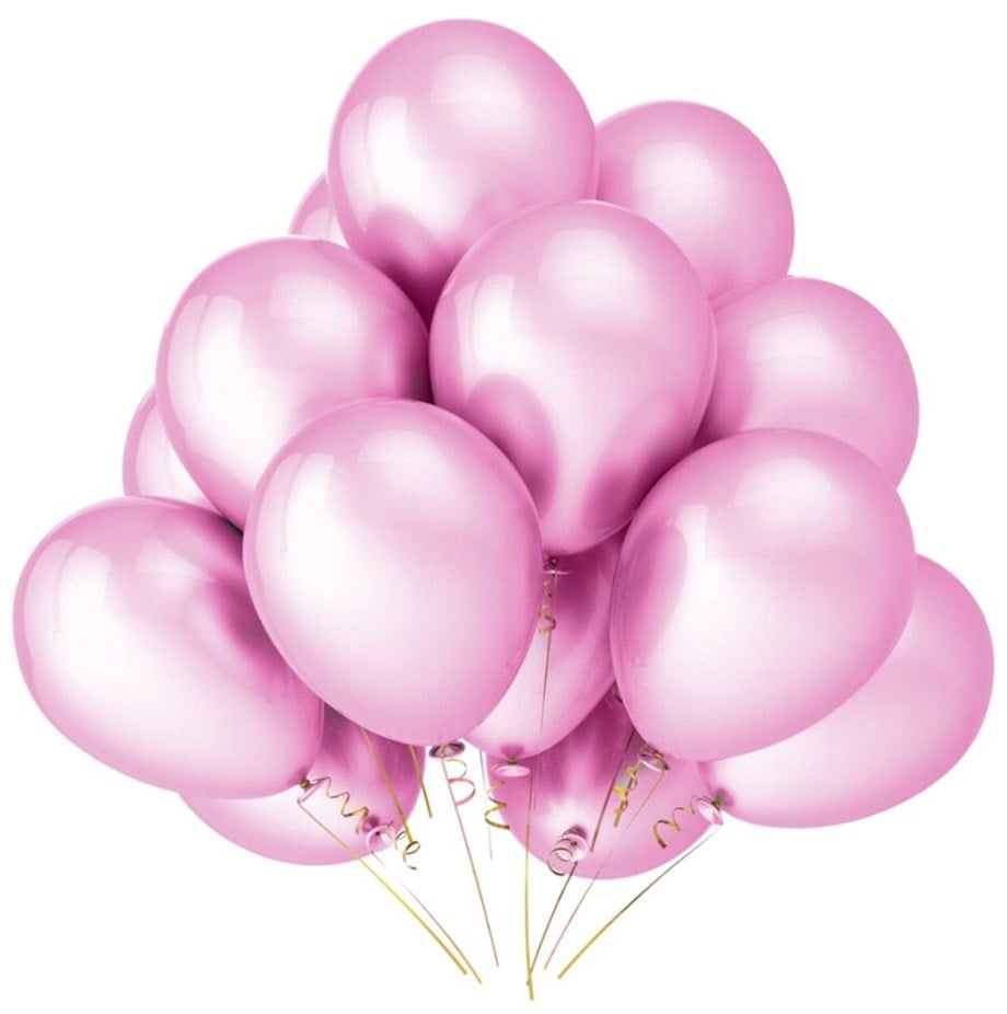 BALON METALİK PEMBE (10 ADET)
