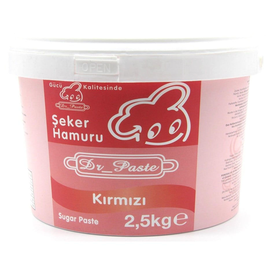 DR PASTE ŞEKER HAMURU 2.5 KG KIRMIZI | AdanaPastaMalzemeleri.com DR PASTE ŞEKER HAMURU 2.5 KG KIRMIZI
