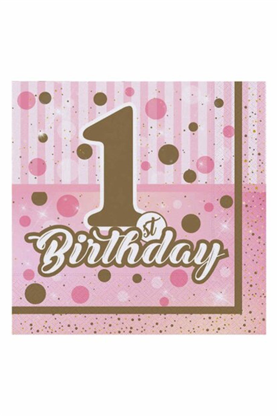 PEÇETE PIRILTILI FIRST BIRTDAY KIZ 16 AD