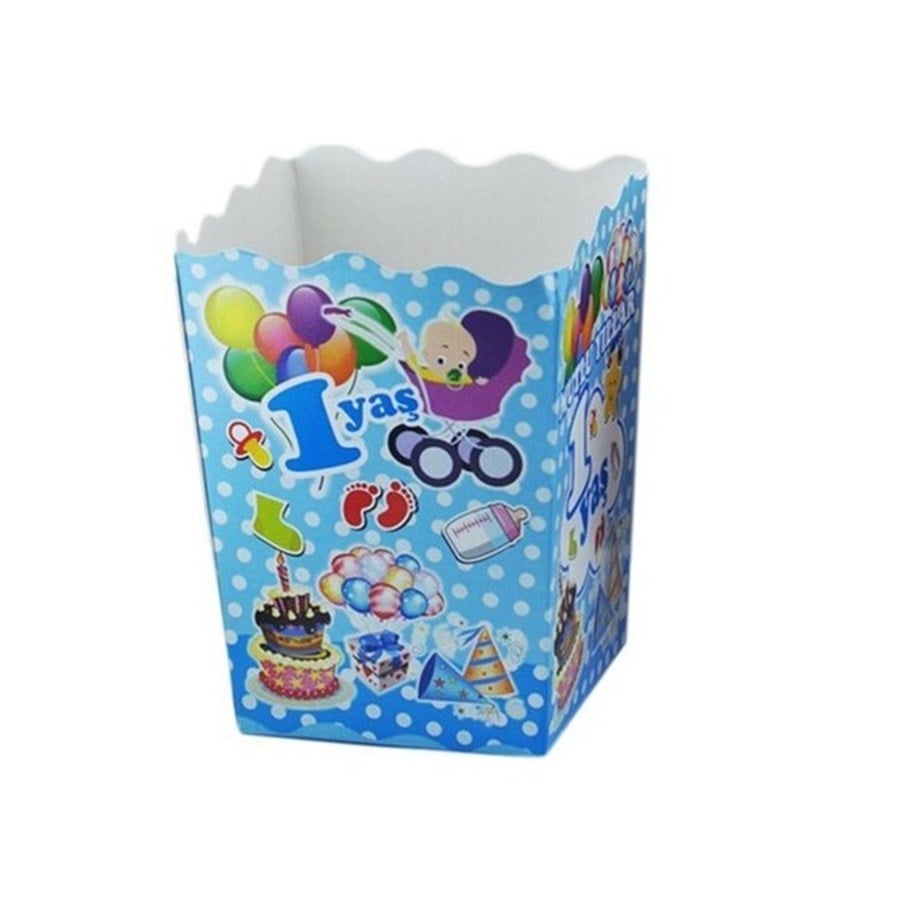 POPCORN KÜÇÜK  KUTU 1 YAŞ MAVİ 10 ADET