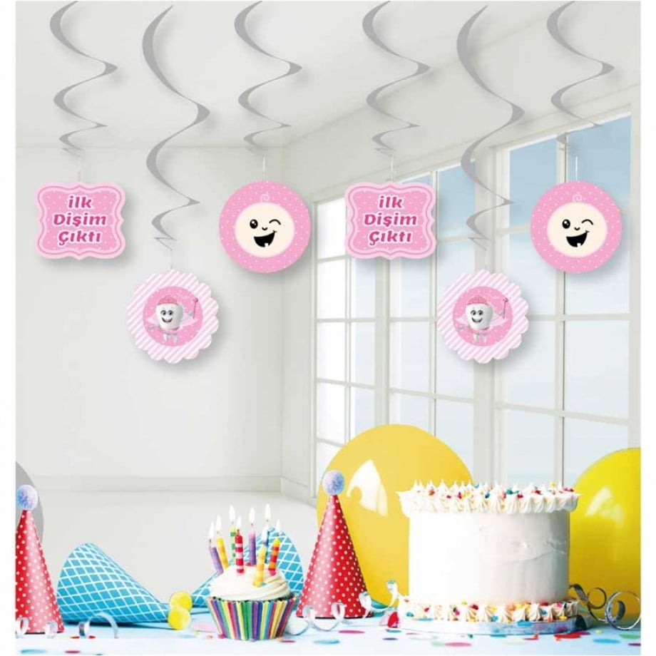 SW-009 İLK DİŞİM PEMBE TAVAN SÜSÜ