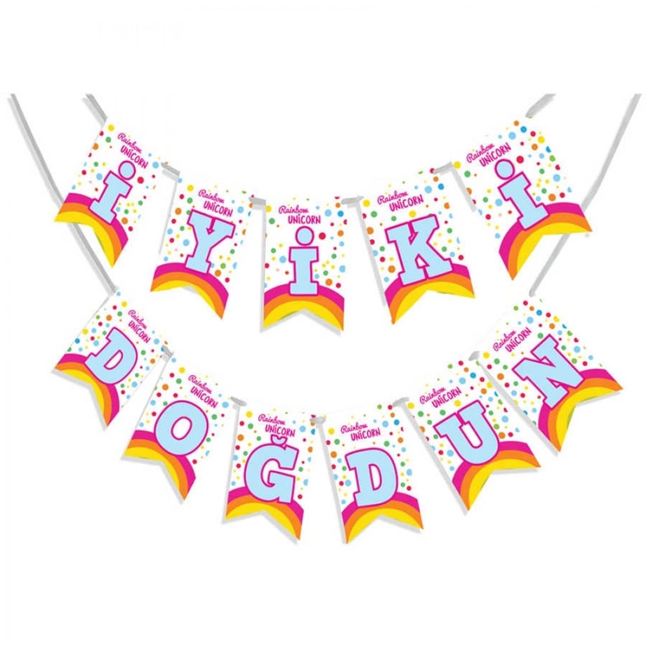 UZAYAN YAZI RAINBOW UNICORN HİLAL