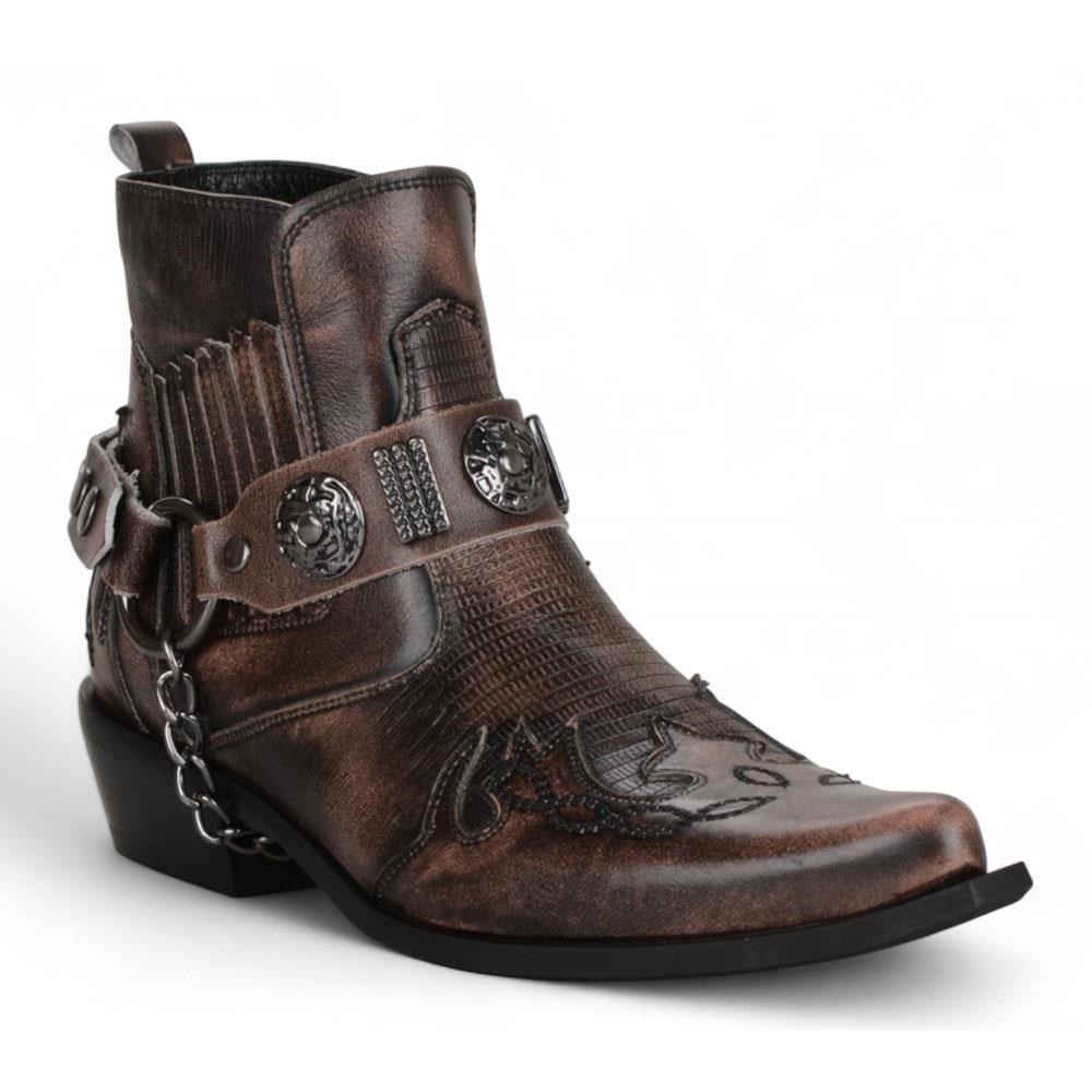 Vintage Brown Men's Cowboy Boots (Western)