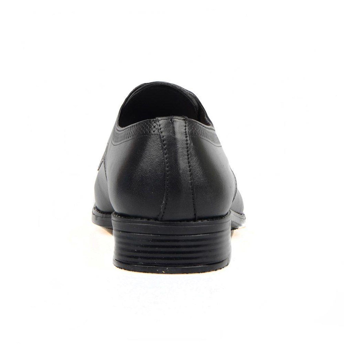 Black Leather Men Shoes Black