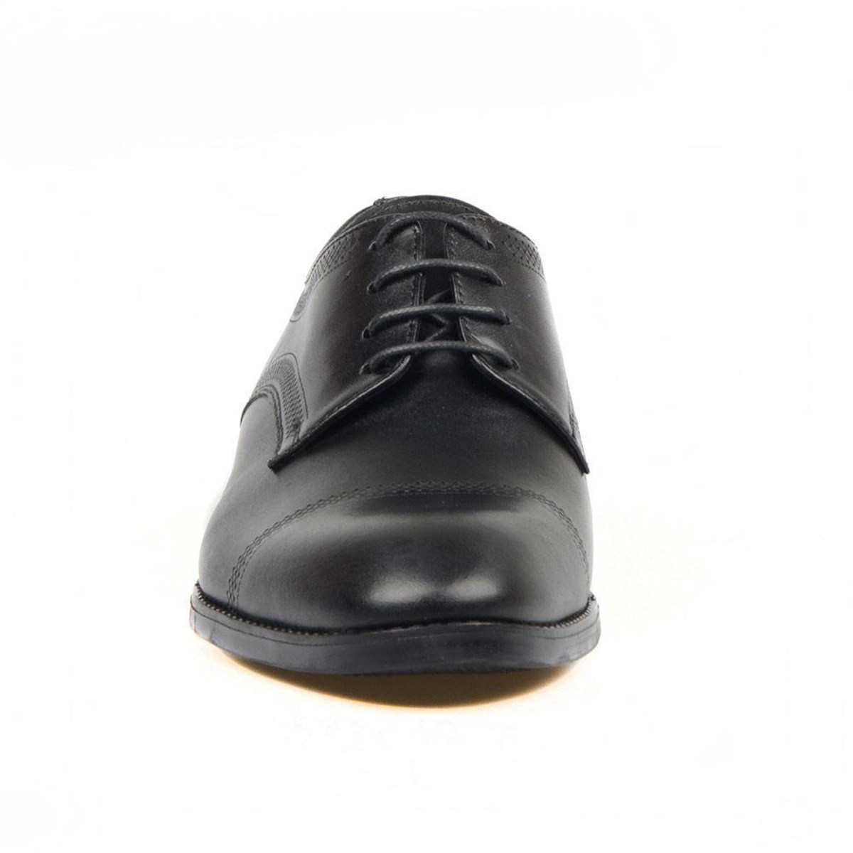 Black Leather Men Shoes Black