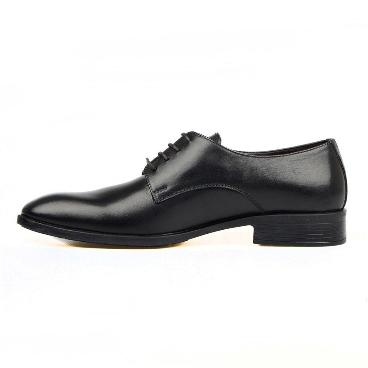 Black Leather Men Shoes