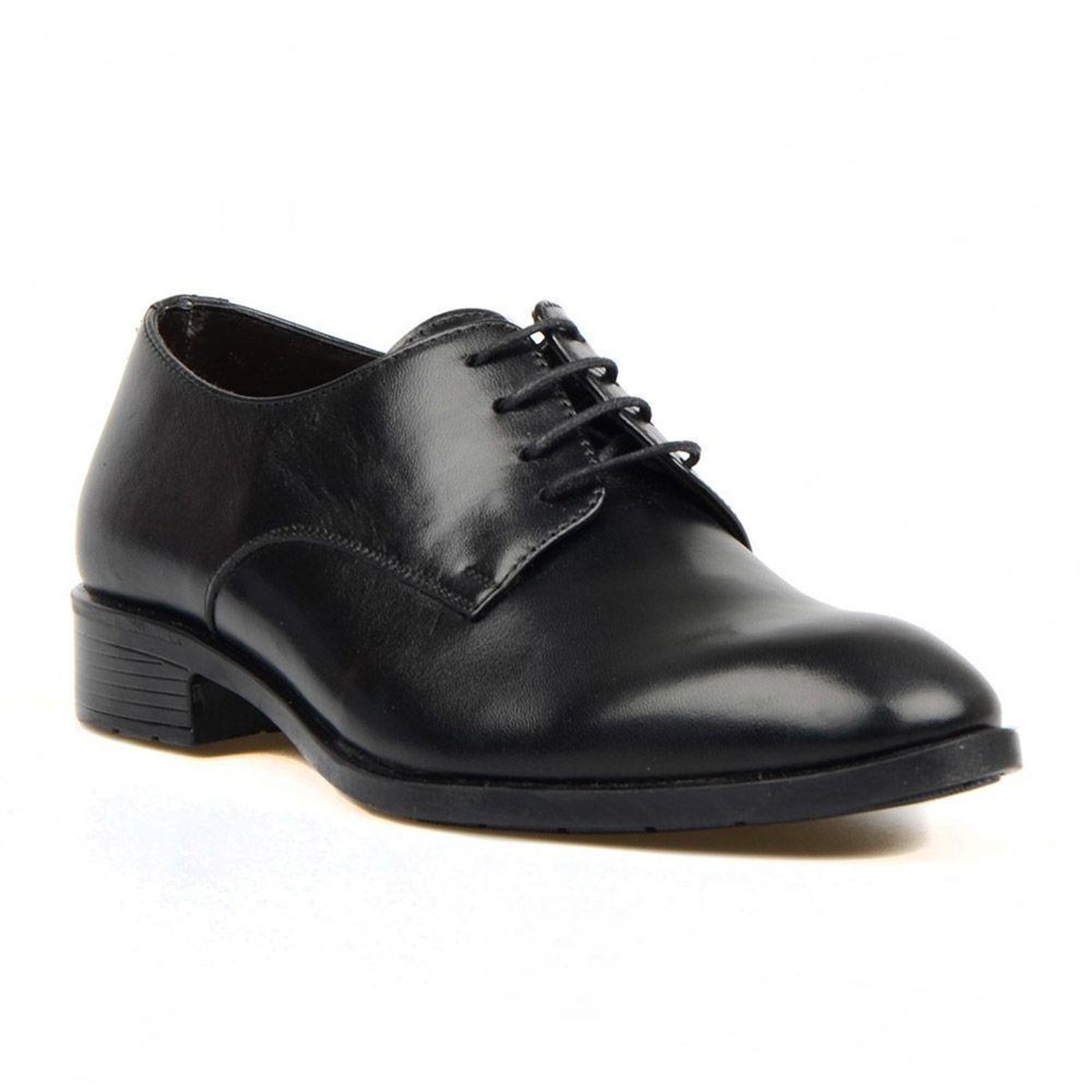 Black Leather Men Shoes