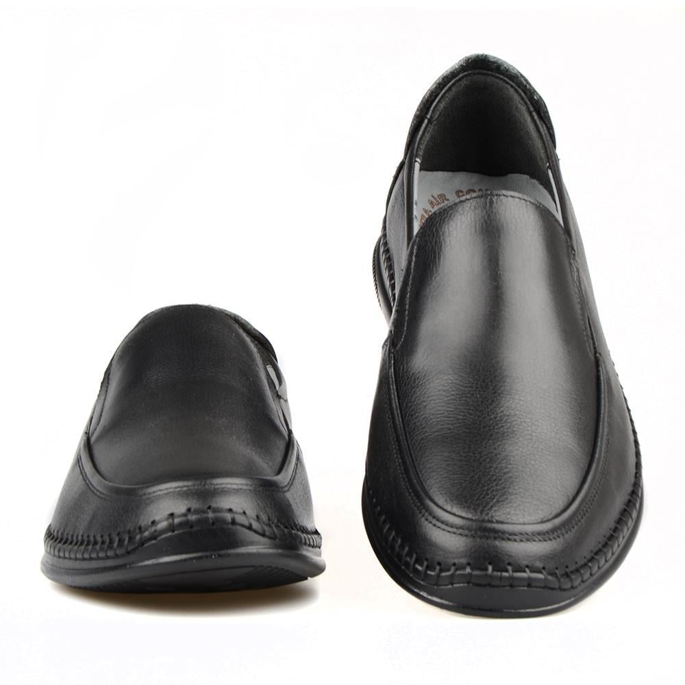 Bağcıksız Siyah Günlük Erkek Ayakkabı Kaymaz Taban