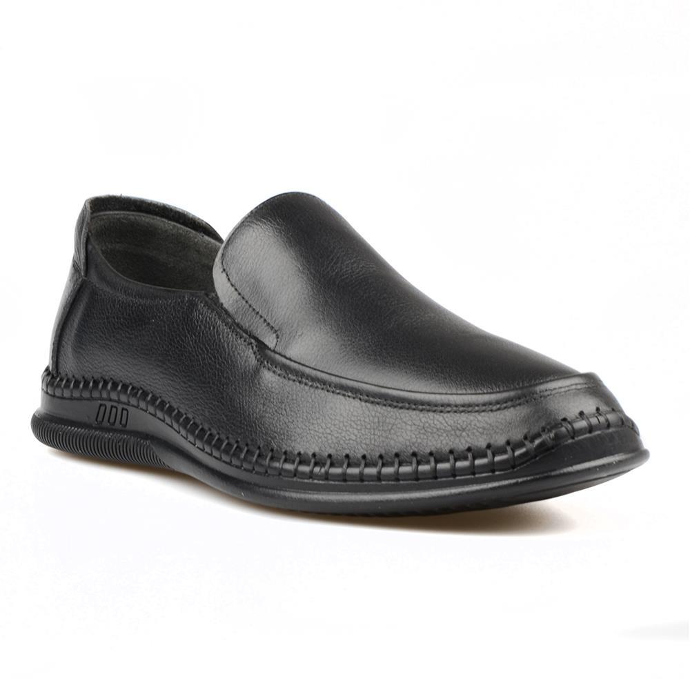 Bağcıksız Siyah Günlük Erkek Ayakkabı Kaymaz Taban