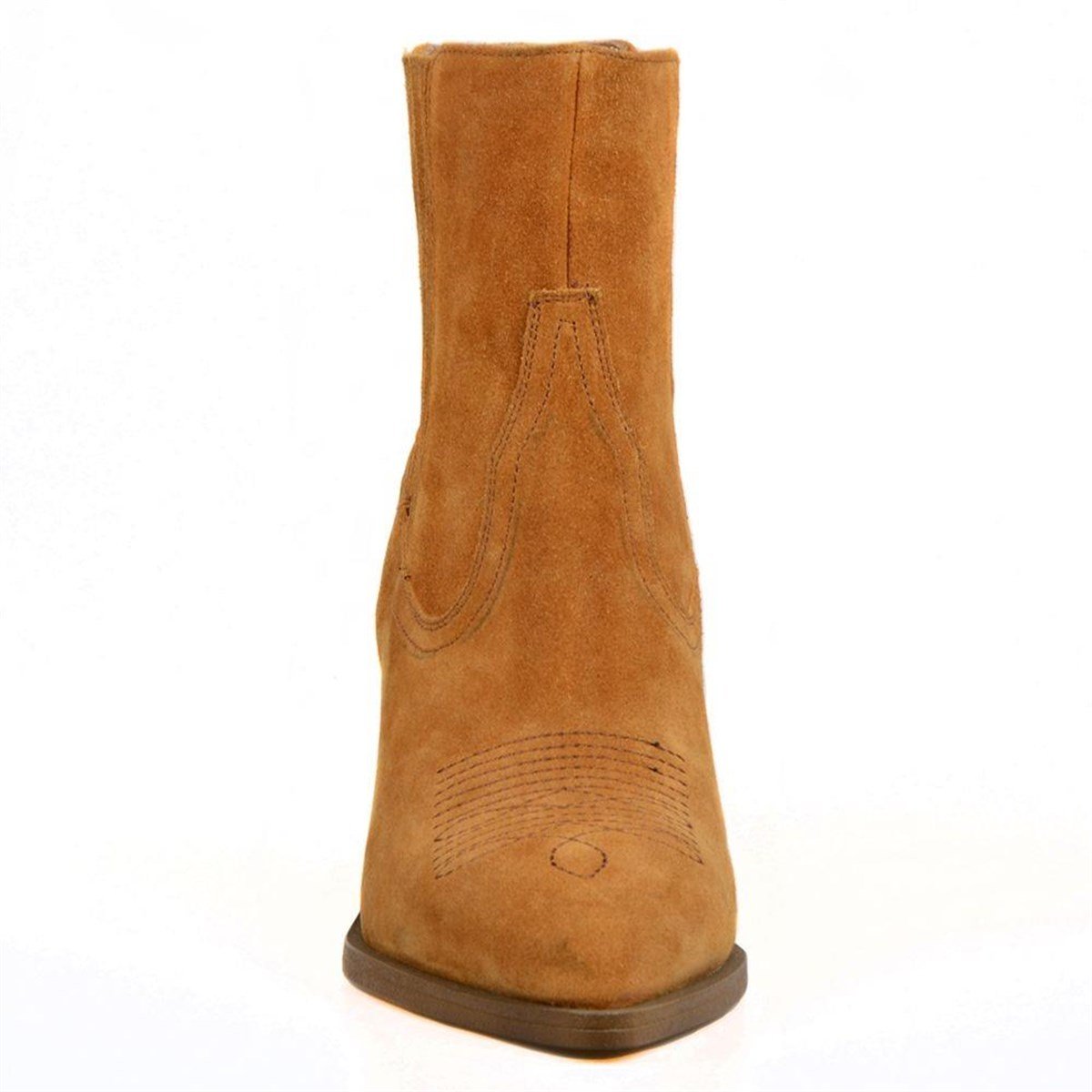 Women's Suede Tan Cowboy Boots