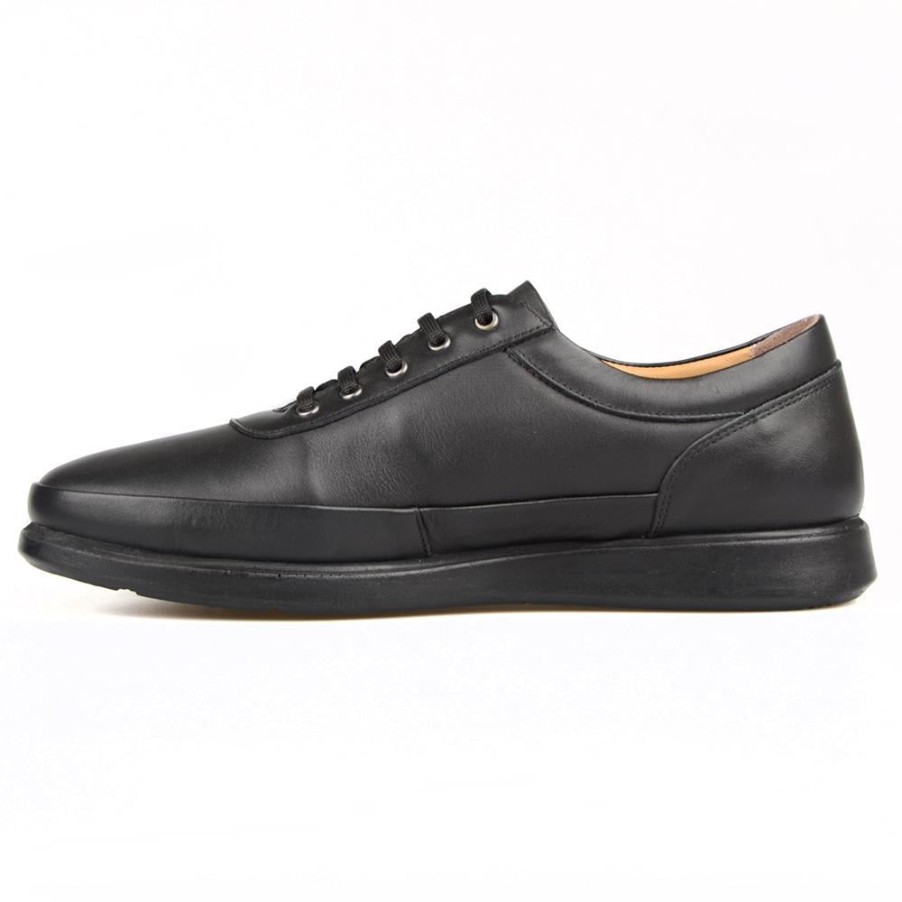 Black Leather Men's Shoes Soft Light Sole